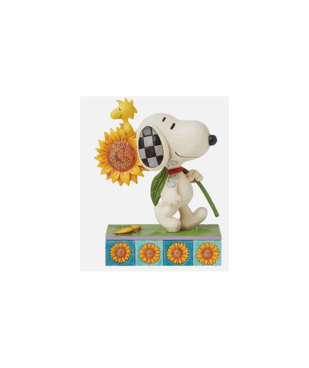 snoopy sunflower figurine