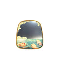 SPECCHIO CON CORNICE LEGNO - "TOILETPAPER" Cm.54 h.59 - SEA GIRL