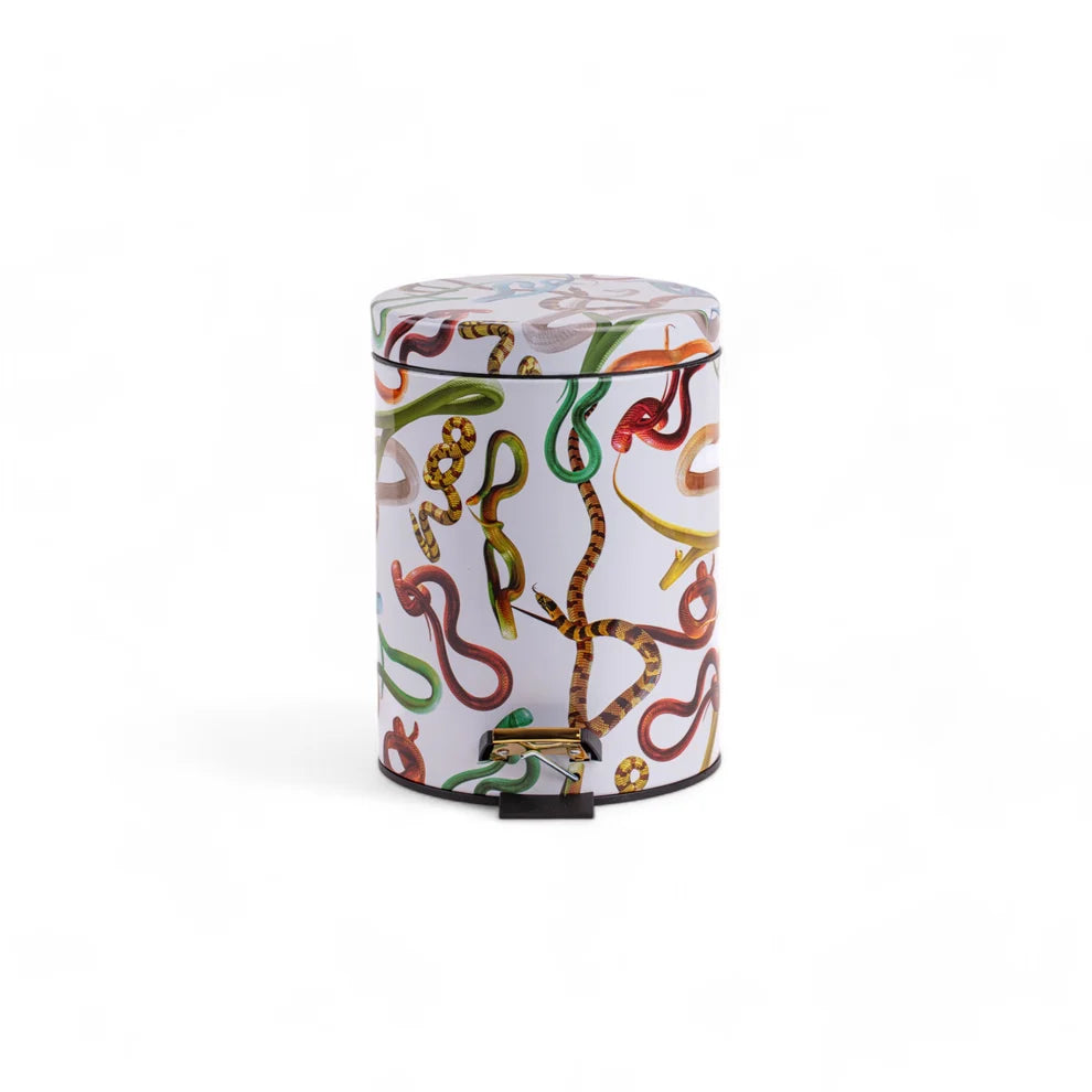 PATTUMIERA "TOILETPAPER" 5L - SNAKES BIANCO