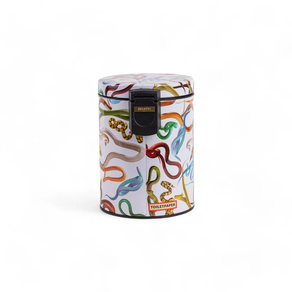 PATTUMIERA "TOILETPAPER" 5L - SNAKES BIANCO