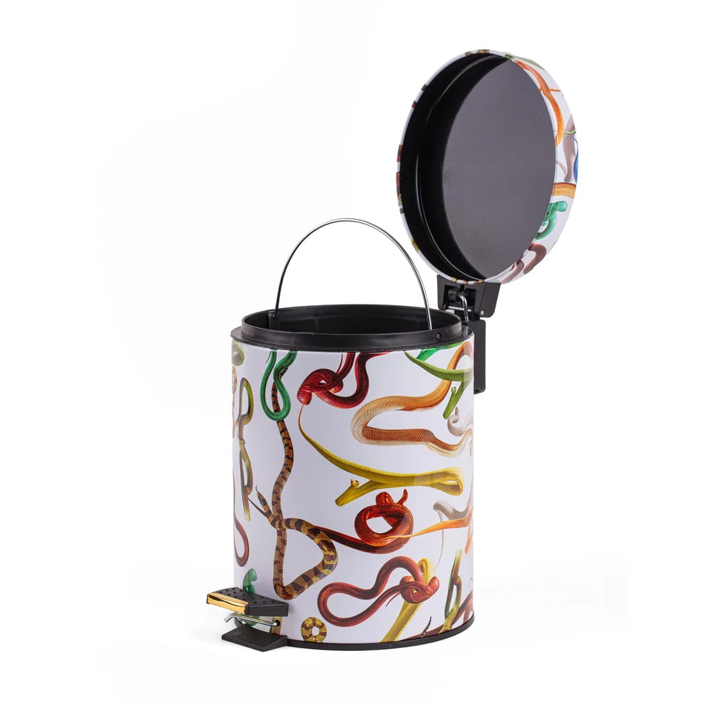 PATTUMIERA "TOILETPAPER" 5L - SNAKES BIANCO