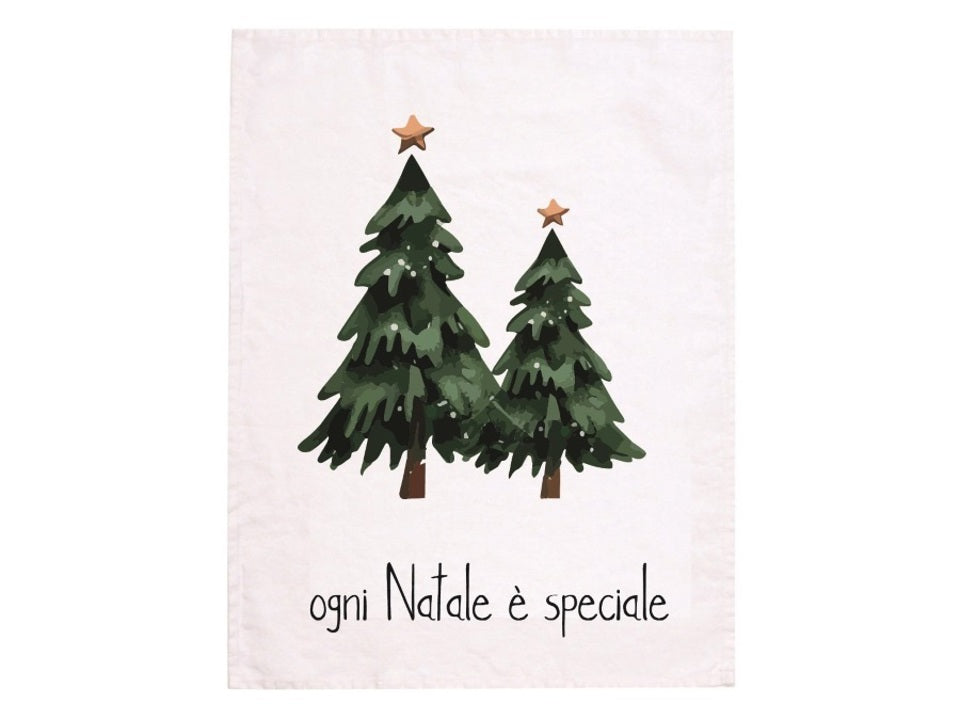 Simple Day Canovaccio in Lino Stonewash 50x70 cm - Ogni Natale è speciale
