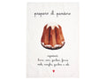 Simple Day Canovaccio in lino stonewash Preparo il pandoro 50 x 70 cm