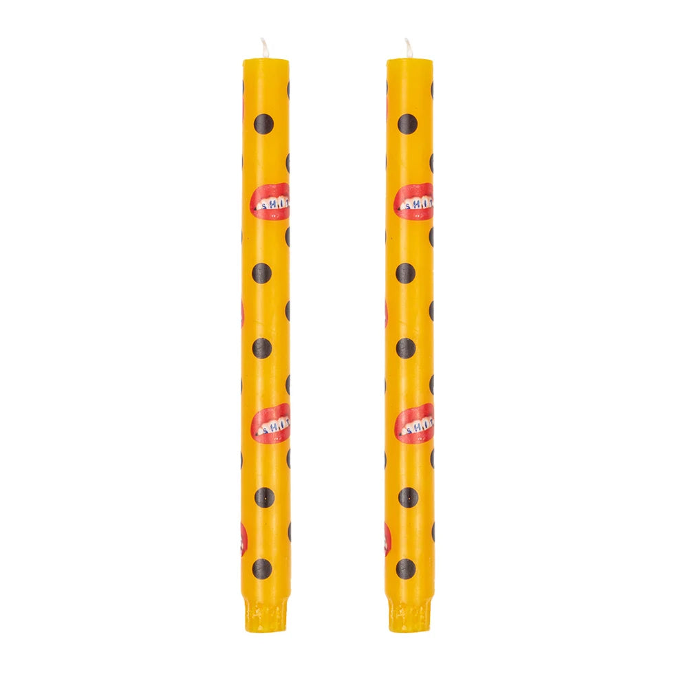 SET 2 PZ CANDELA A STELO TOILETPAPER "SHIT"