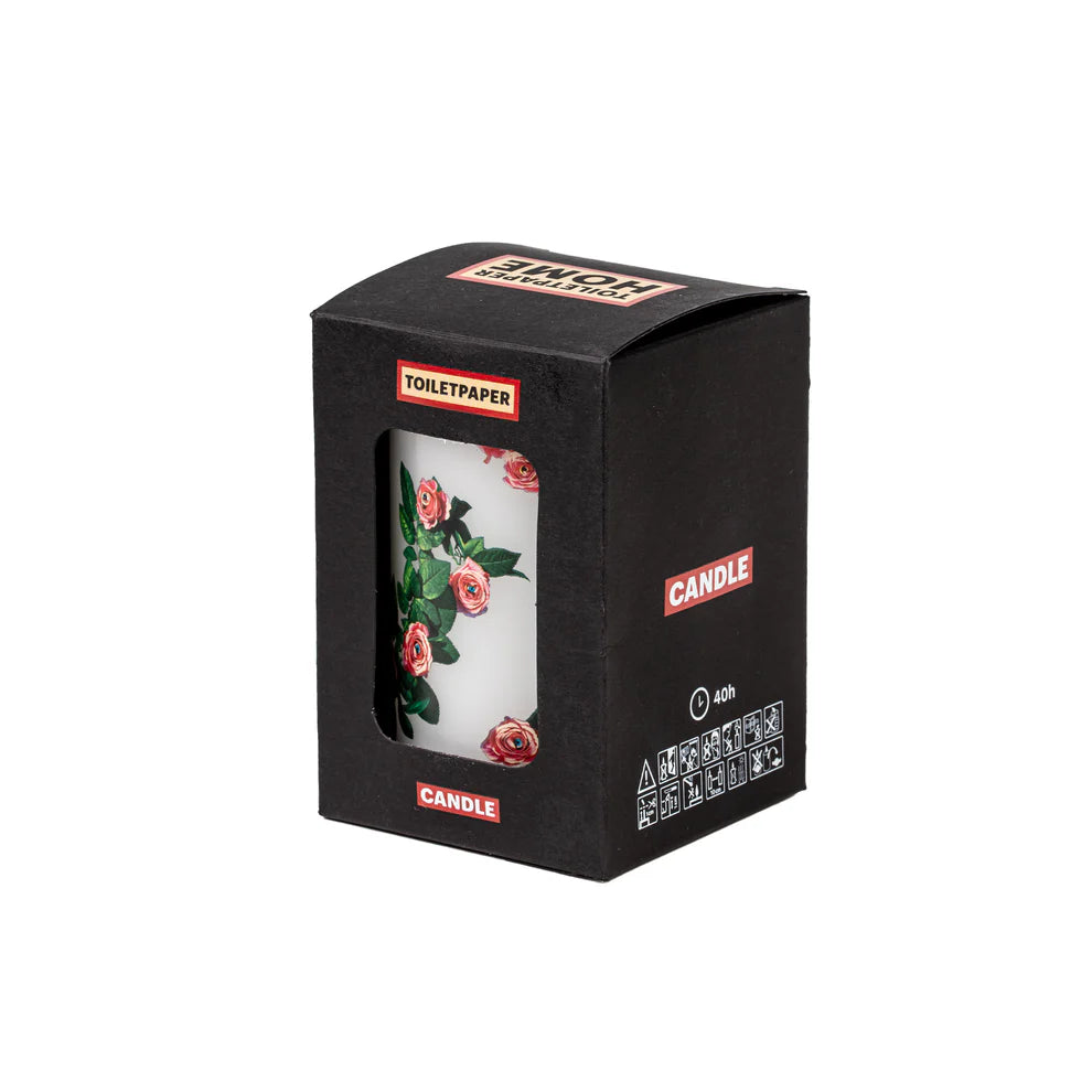 Seletti CANDELA GRANDE TOILETPAPER "ROSES" Cm 7x7 h. 10