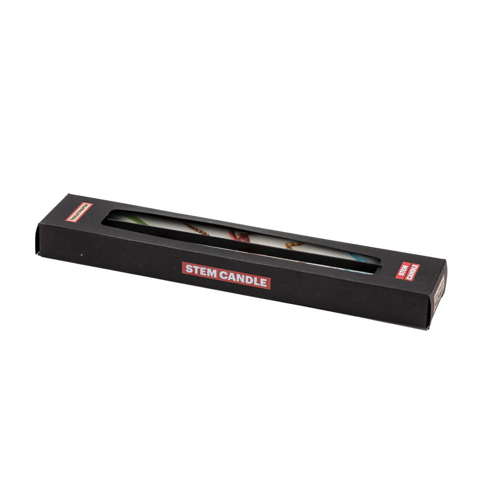Seletti SET 2PZ CANDELA A STELO TOILETPAPER "SNAKES WHITE"