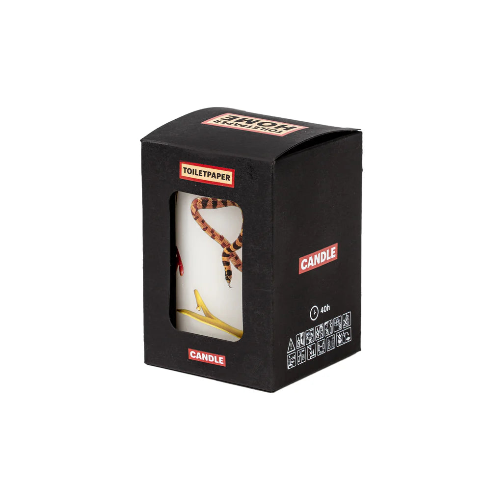 Seletti CANDELA GRANDE TOILETPAPER "SNAKES WHITE"