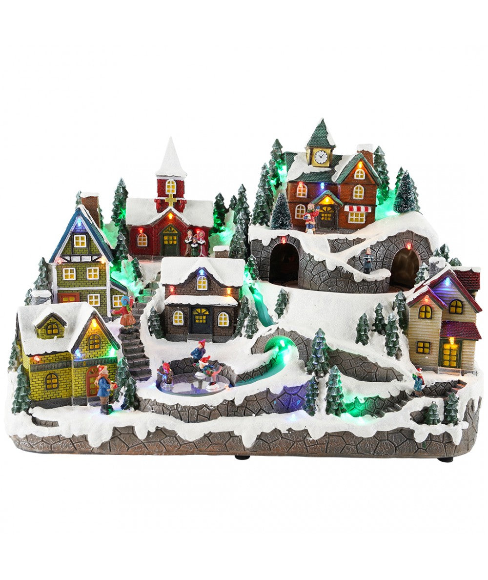 Village kids skate animatedMulticolor-Adapter-LED-51x30x36cm