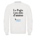 Felpa La Puglia è uno stato d'animo Bianco L