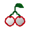 SPECCHIO "PIXEL MIRROR" CON CORNICE IN MDF CM 70 x 3,6 x 76 - CHERRIES