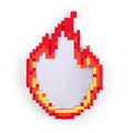 Seletti SPECCHIO "PIXEL MIRROR" CON CORNICE IN MDF CM 49,5 70,5 - FLAME
