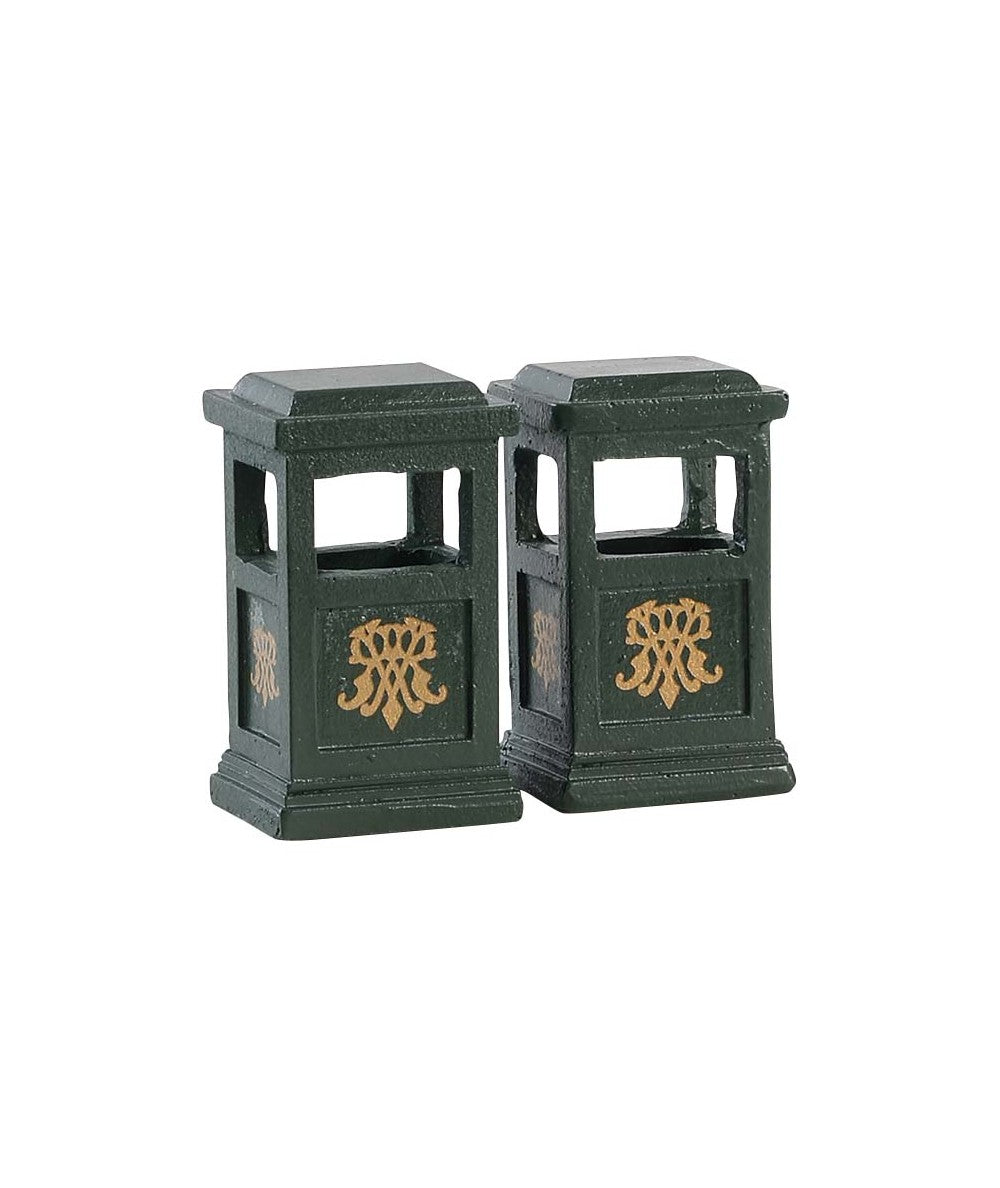 GREEN TRASH CAN, SET OF 2 84386-AA