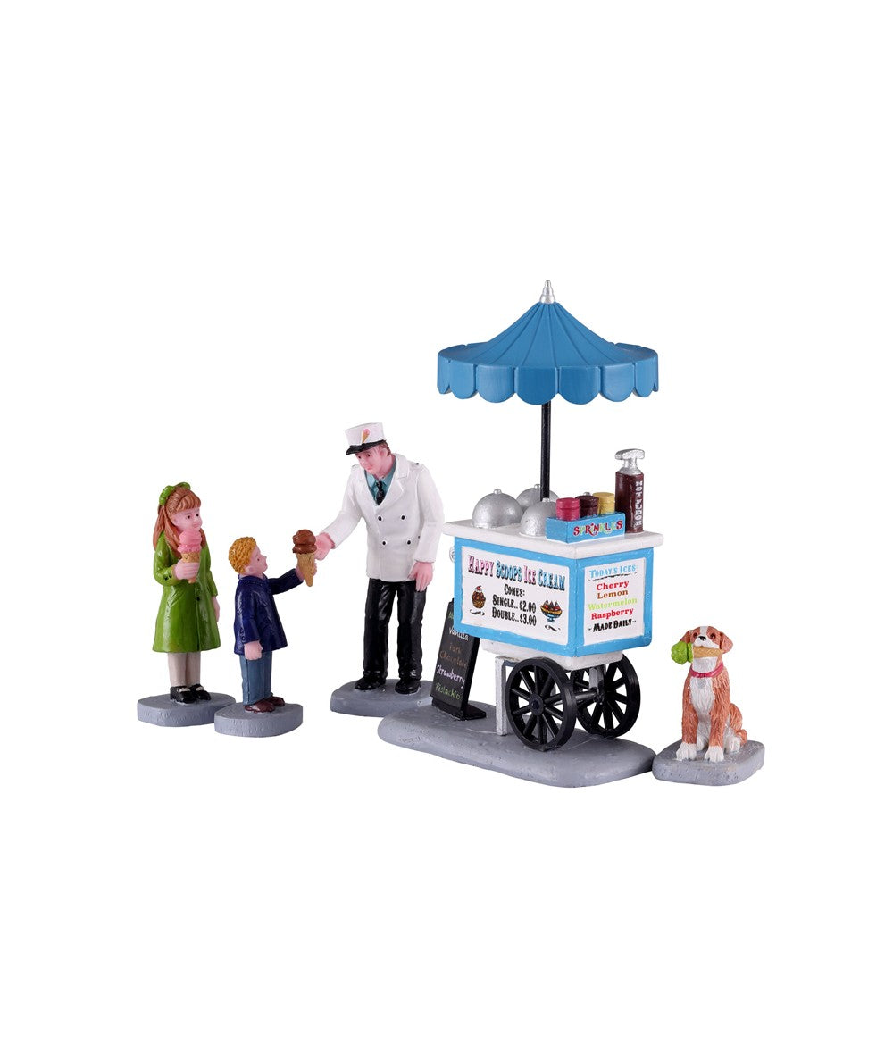 HAPPY SCOOPS ICE CREAM CART, SET OF 5 12037-AA