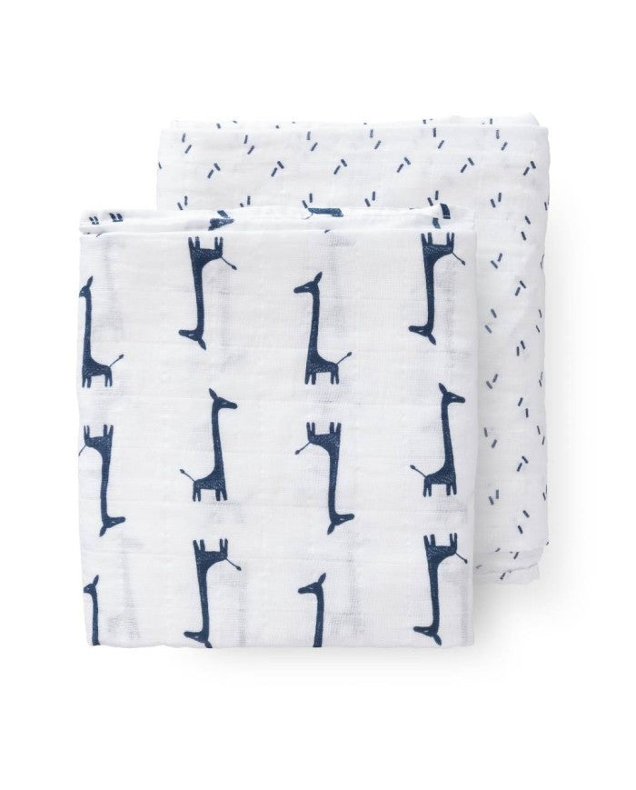 Swaddle set mussola 120x120 cm Giraffa