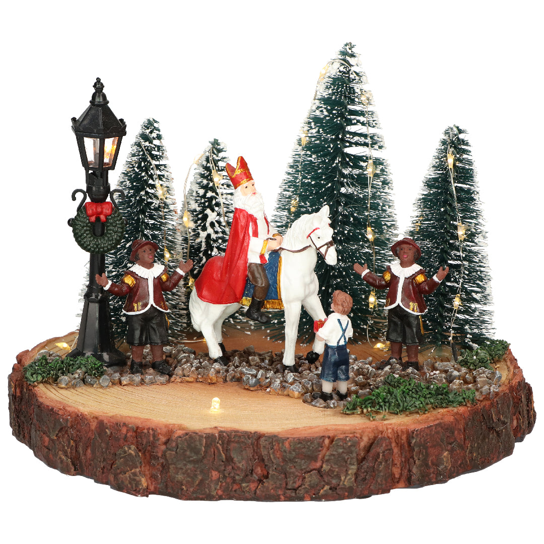 190823-St. Nicholas on horseMulticolor-Battery-LED-22x22x16