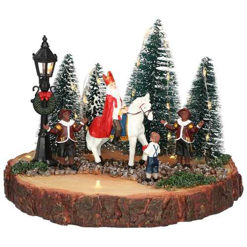 190823-St. Nicholas on horseMulticolor-Battery-LED-22x22x16