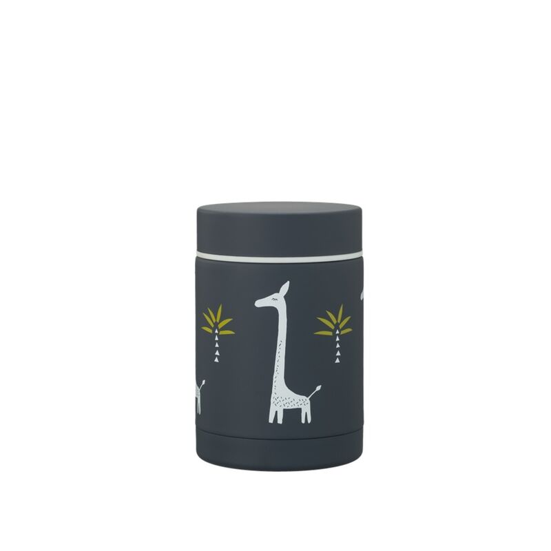 Thermos pappa 60, giraffa indigo blu