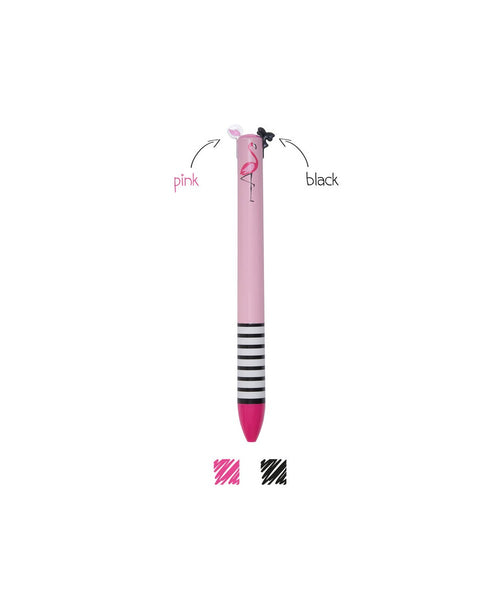 Click&Clack PENNA DUE COLORI - FLAMINGO