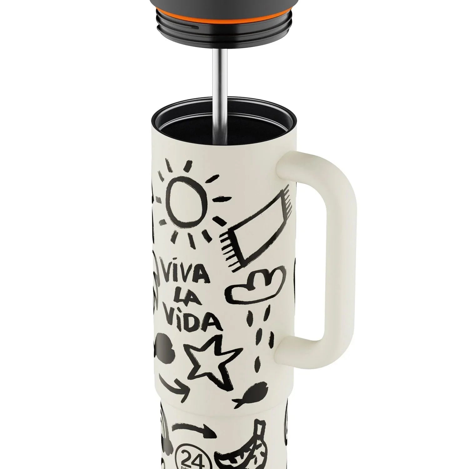 24Bottles Viva la Vida Straw Cup 800 ml