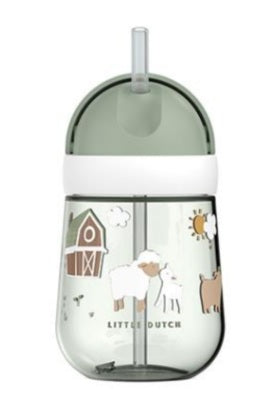 Prima borraccia con cannuccia Little farm 300ml