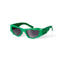SELETTI X OKKIA - Occhiali da sole Colorado - Montatura verde - Lenti sfumate nere - Finitura lucida