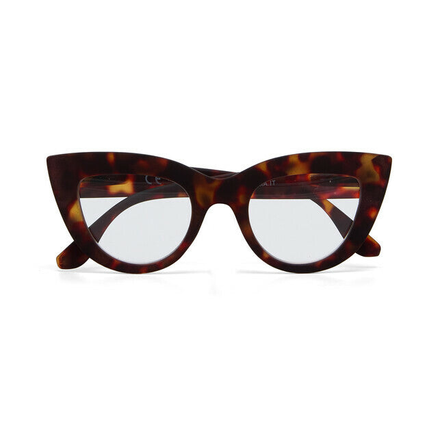 Occhiale da lettura CLAUDIA Gatto Big Frame - Col. Tartaruga