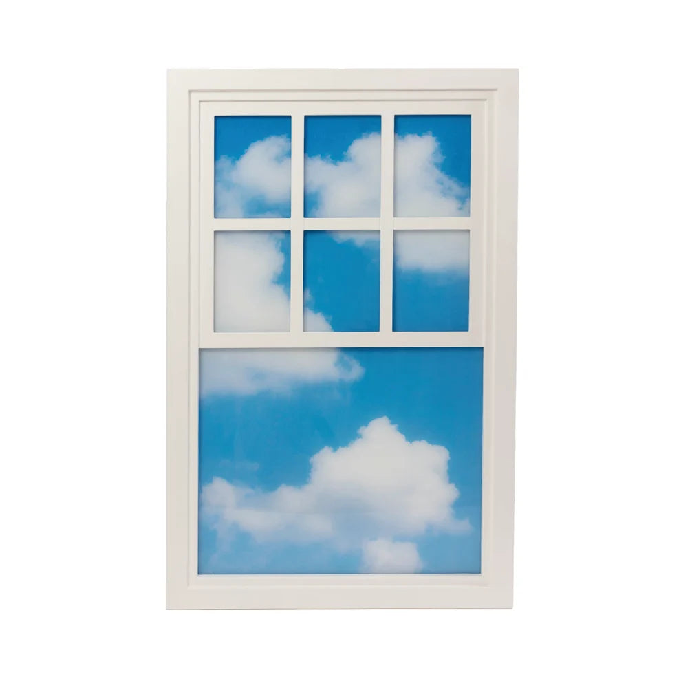 Seletti "Loft Window" Lampada in Legno e Acrilico - cm 57 x h.90