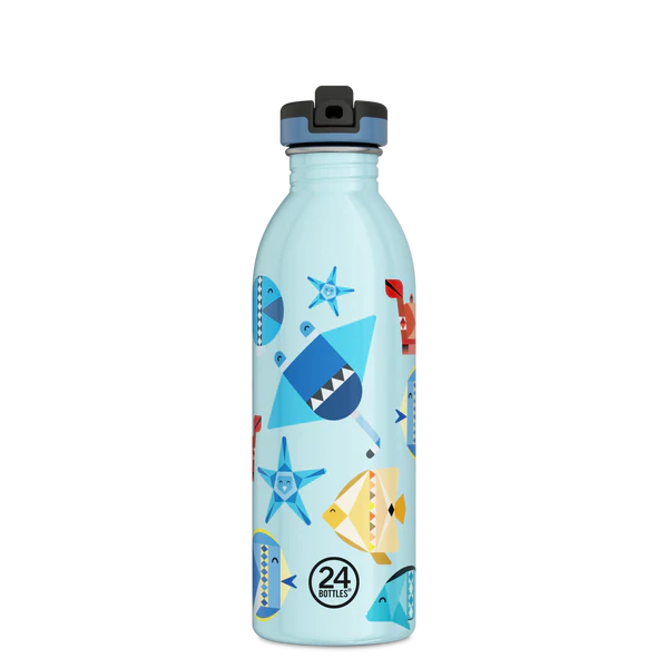 24Bottles Urban Bottle 500 Stone Coral Pulse – Borraccia Sport con Cannuccia