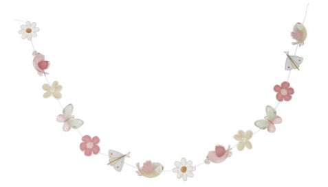 Deco Ghirlanda Flowers & Butterflies