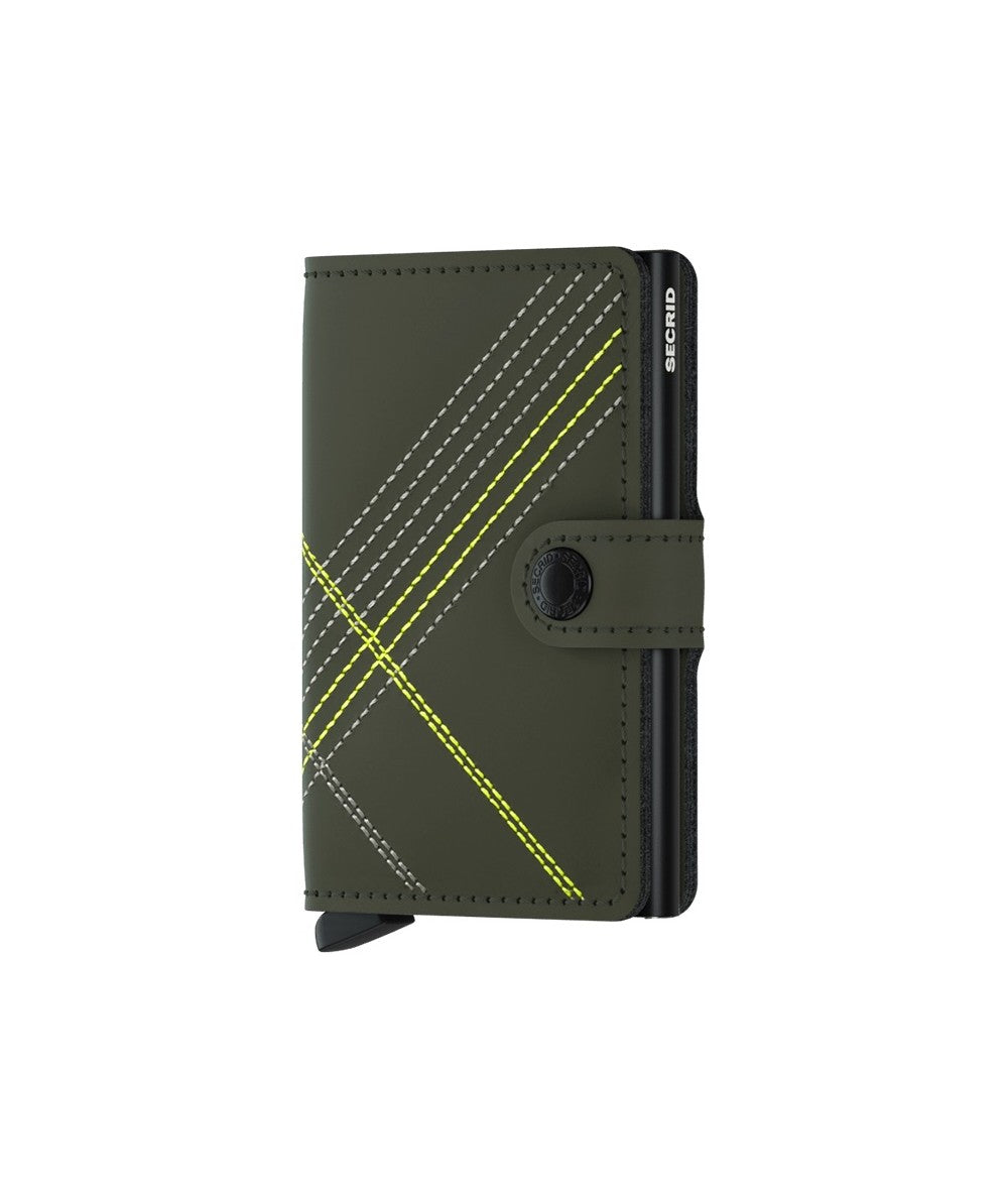 Miniwallet Stitch Linea Lime