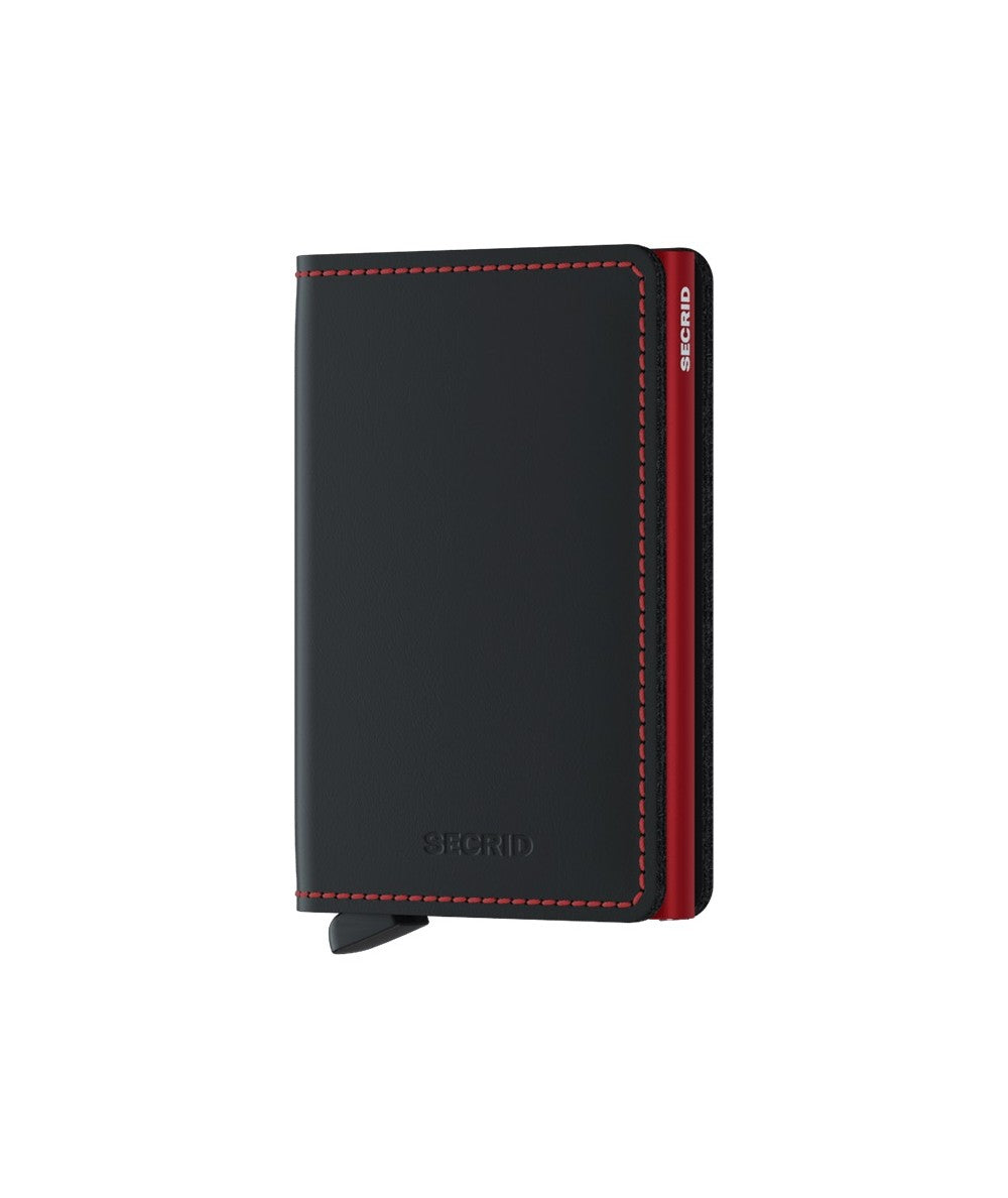 Slimwallet Matte Black & Red