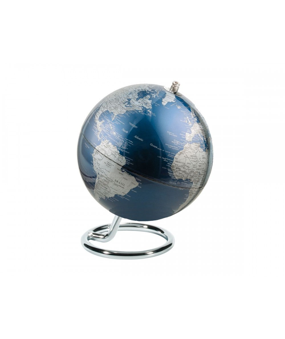 Mini-mappamondo GALILEI LIGHTBLUE Ø135/h170mm, blu