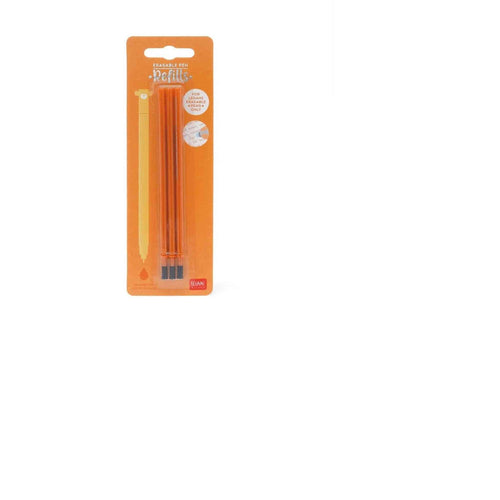 3 Refill per Penna Gel Cancellabile - ARANCIO