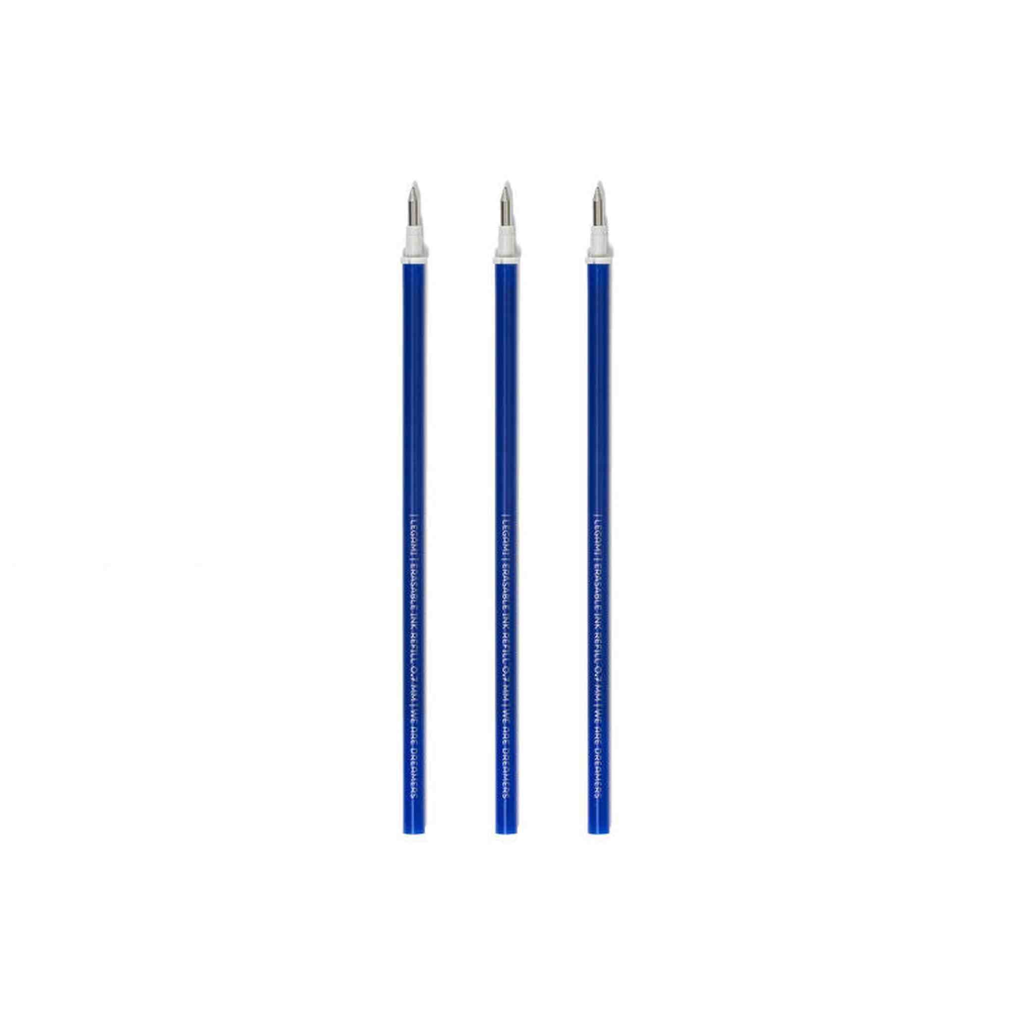3 Refill per Penna Gel Cancellabile - BLU