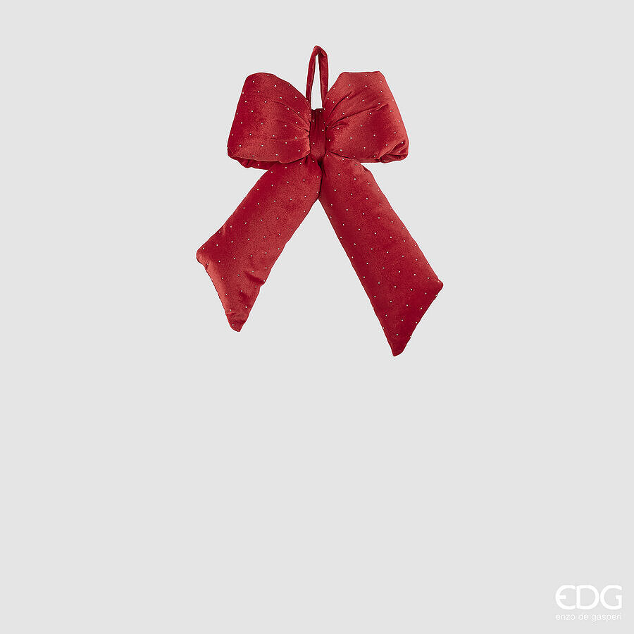 EDG Fiocco Decorativo in Velluto, H40 × L30 cm