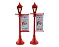 NORTH POLE LAMPPOST, SET OF 2, B/O (4.5V) 34091-SQ