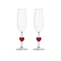 Ichendorf - CUORE set 2 calici cuore rosso