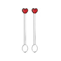 Ichendorf CUORE set 2 cucchiaini cuore rosso