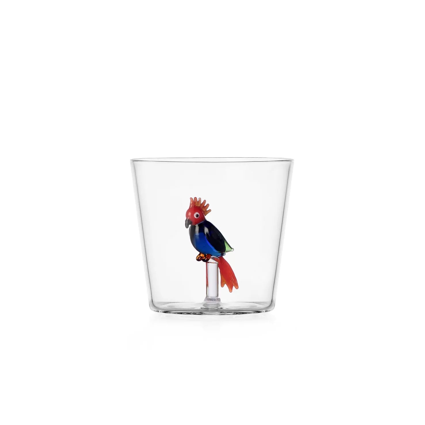 TALKING TREES tumbler red/blu cockatoo