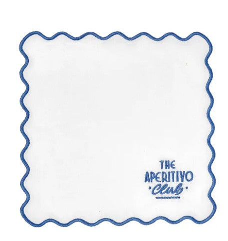 SET 2 TOVAGLIOLI 20X20 APERITIVO BLU