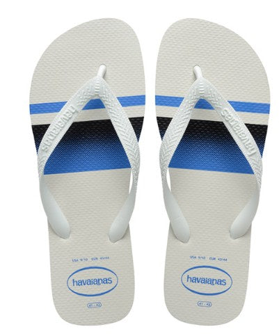HAVAIANAS TOP BASIC, WHITE/WHITE/BLUE, 39-40