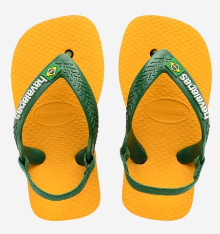 HAVAIANAS BABY BRASIL LOGO YELLOW/AMAZON B05