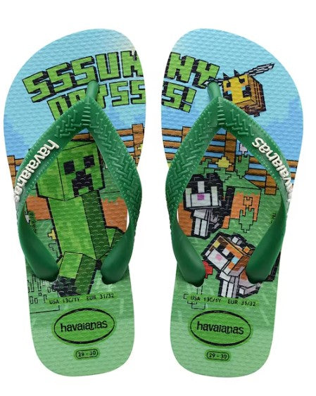 HAVAIANAS KIDS MINECRAFT GREEN
33-34