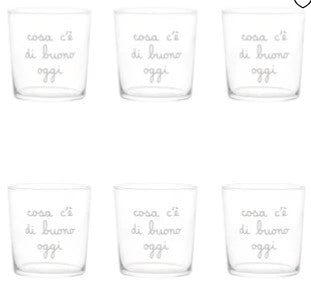 SET 6 BICCHIERI 35CL COSA C'E' DI BUONO