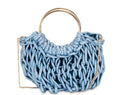 Borsa a Mano Perlina - Blu Jeans