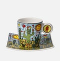 James Rizzi Tazza per Espresso Deserto Life