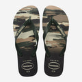 HAVAIANAS TOP CAMUFLAGE, BLACK/GREEN OLIVE