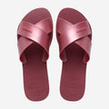 Havaianas Aqua Metallic Slide Amaranth