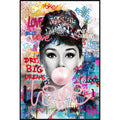 Palais Royal – Quadro LED Miss, Pop Art Neon, 80x120 cm