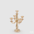 EDG Portacandela Crystal Sinuoso, Set da 5, H35 × L19 × P19 cm